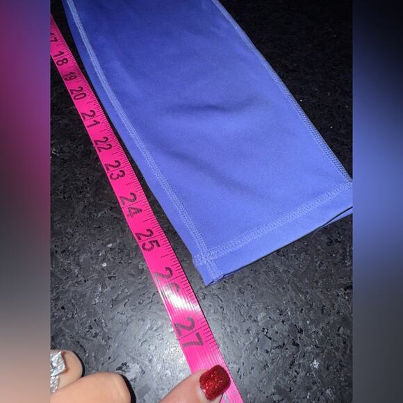 Fabletics MOTION 360 High Waisted Vibrant Sapphire Sky Blue Purple Leggings SZ M - Picture 9 of 10